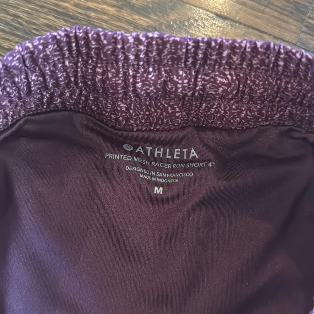 Athleta Printed Mesh Racer Run Short 4” - Picture 2 of 8